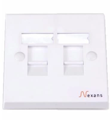 Nexans LANmark 86x86 Wallplate 2 Snap-In White N423.862