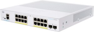 Cisco Business Managed Switch | 16 Port GE | PoE | 2x1G SFP | (CBS350-16P-2G-UK)