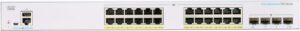 Cisco Business Managed Switch | 24 Port GE | PoE | 4x1G SFP | (CBS350-24FP-4G-UK)
