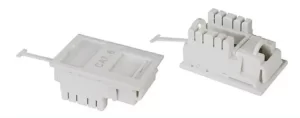Life Tech LTKJ-1025B-C6 Cat.6 UTP Keystone Jack for UK Faceplate, 25*50mm